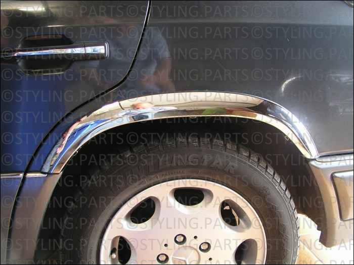 Mercedes w124 chrome wheel arches #7