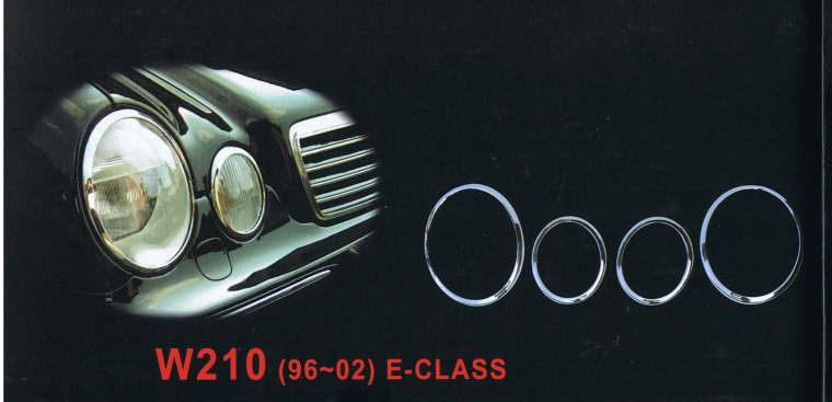   MERCEDES W210 210 E Classe CADRAGE PHARES CHROMEE