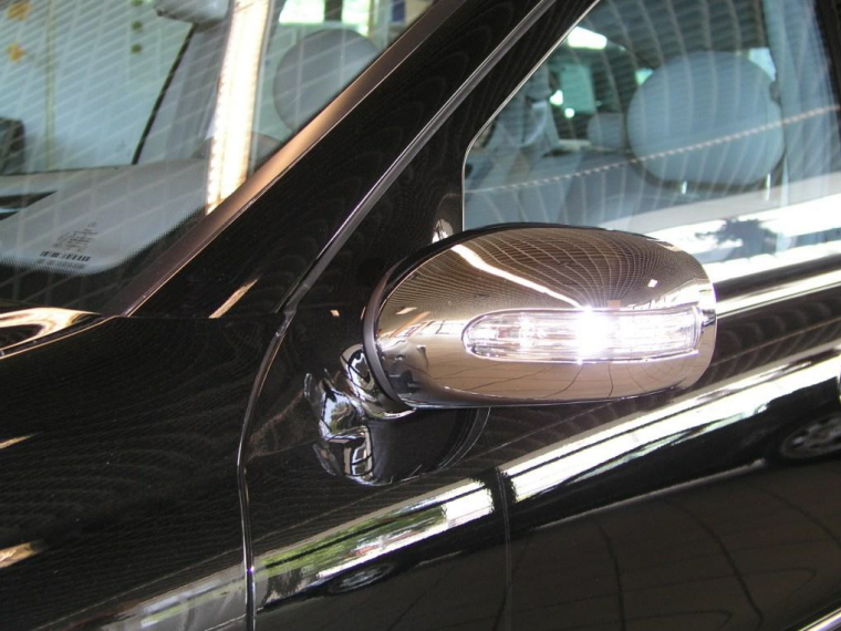 MIRROR COVERS MIRROR CAPS in CHROME FOR MERCEDES W203 203 C class
